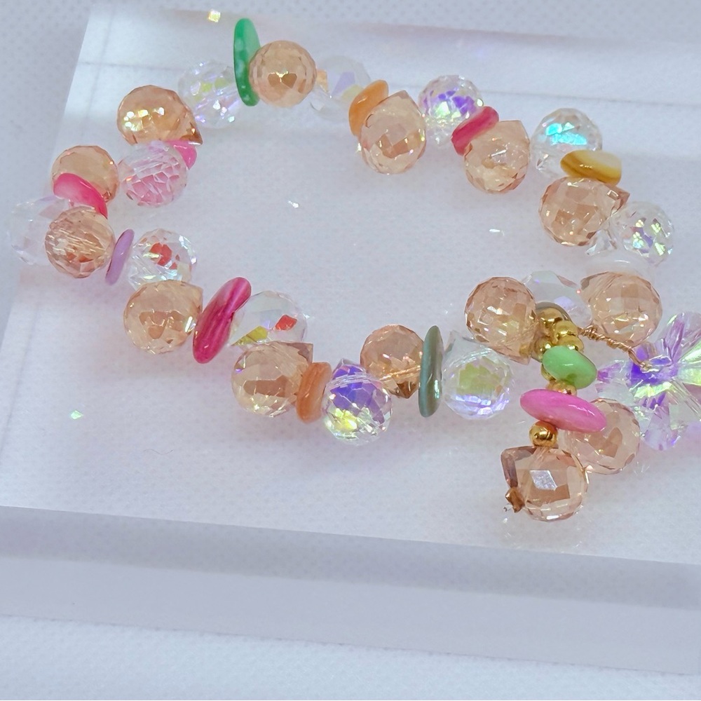 Multicolored Beaded Stretch Bracelet